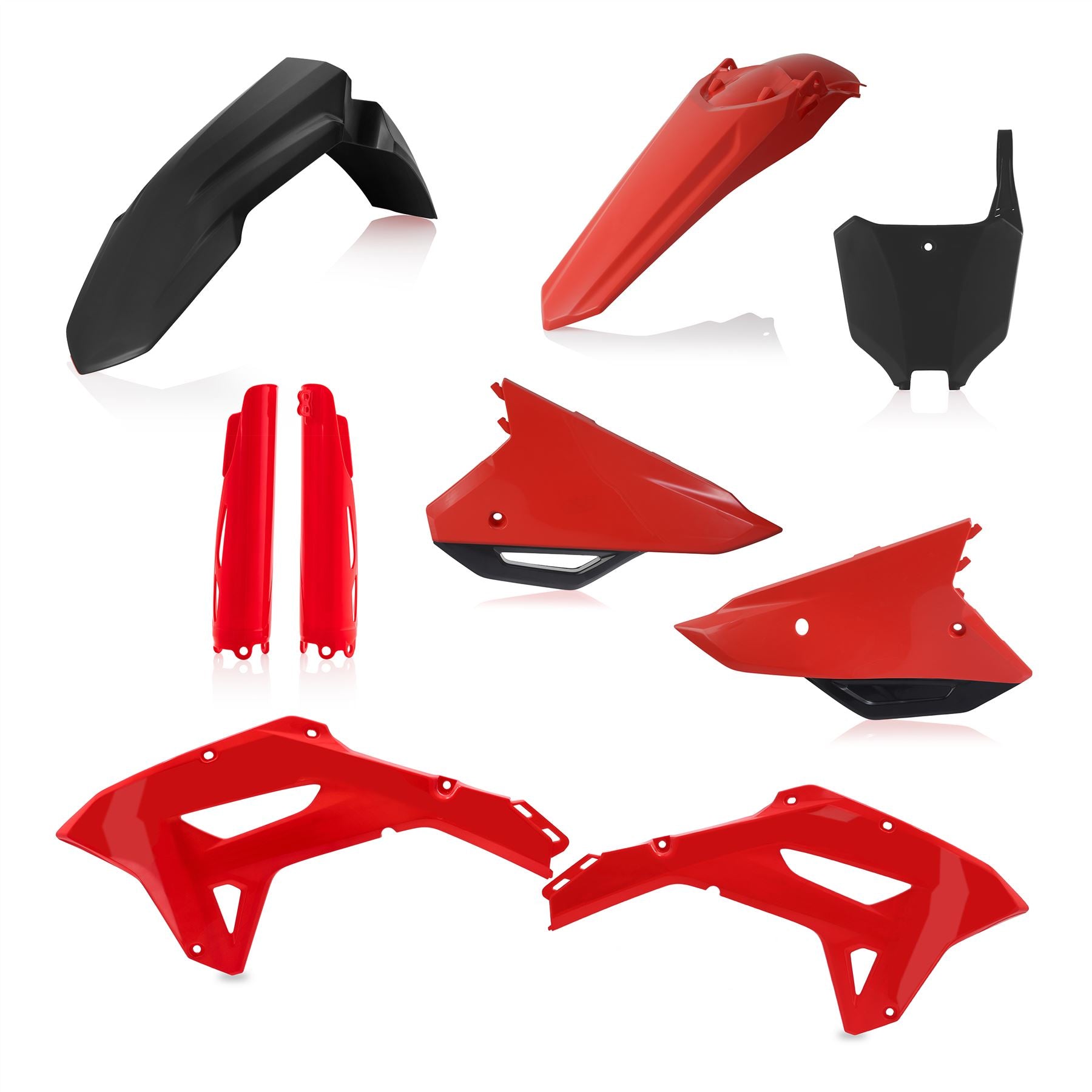 Acerbis Full Plastic Kit Black Red For Honda CRF 250RX 2022-2024